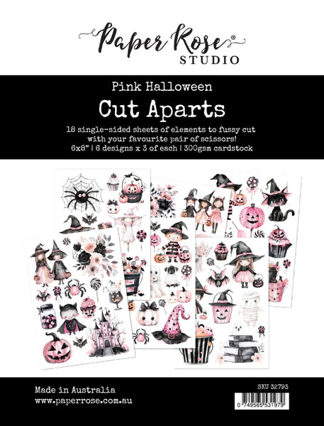 Paper Rose, Cut Aparts Paper Pack, Pink Halloween