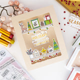 Pinkfresh Studio Clear Stamp Set 4"X6" & Dies Combo, Treasured Greetings (337726 & 337826)