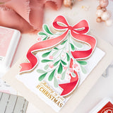 Pinkfresh Studio Clear Stamp Set 4"X6" & Dies Combo, Treasured Greetings (337726 & 337826)