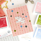 Pinkfresh Studio Clear Stamp Set 4"X6" & Dies Combo, Treasured Greetings (337726 & 337826)