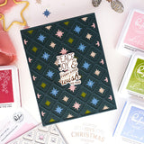 Pinkfresh Studio Clear Stamp Set 4"X6" & Dies Combo, Treasured Greetings (337726 & 337826)