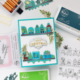 Pinkfresh Studio Clear Stamp Set 4"X6" & Dies Combo, Treasured Greetings (337726 & 337826)