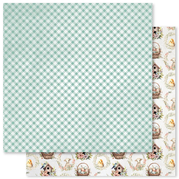Paper Rose, Double-Sided Patterned Paper, 12"x12", Easter Memories Basics - B