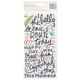 Vicki Boutin Where To Next Thickers Stickers 160/Pkg, Travel Notes Phrase/Puffy