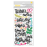 Vicki Boutin Where To Next Thickers Stickers 160/Pkg, Travel Notes Phrase/Puffy