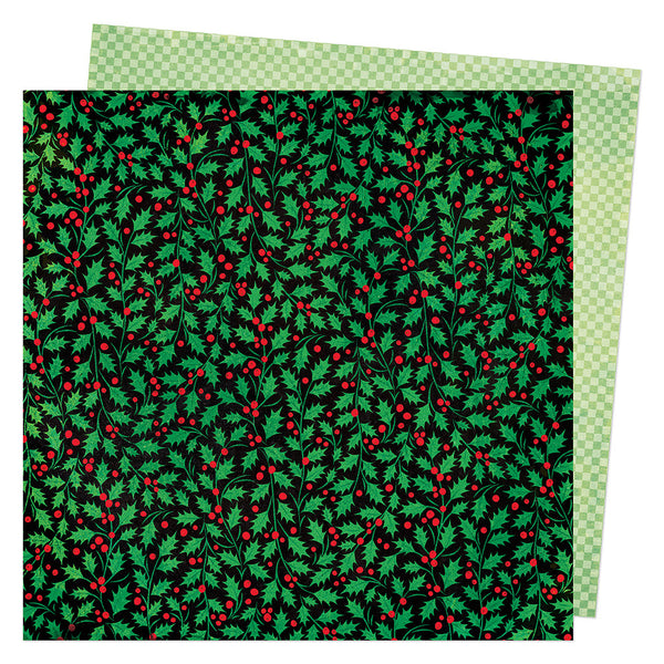 Vicki Boutin, Peppermint Kisses, Double-Sided Cardstock 12"X12", Holly Jolly