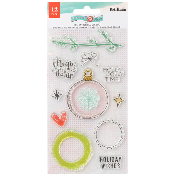 Vicki Boutin, Clear Stamps, 11/pkg, Peppermint Kisses