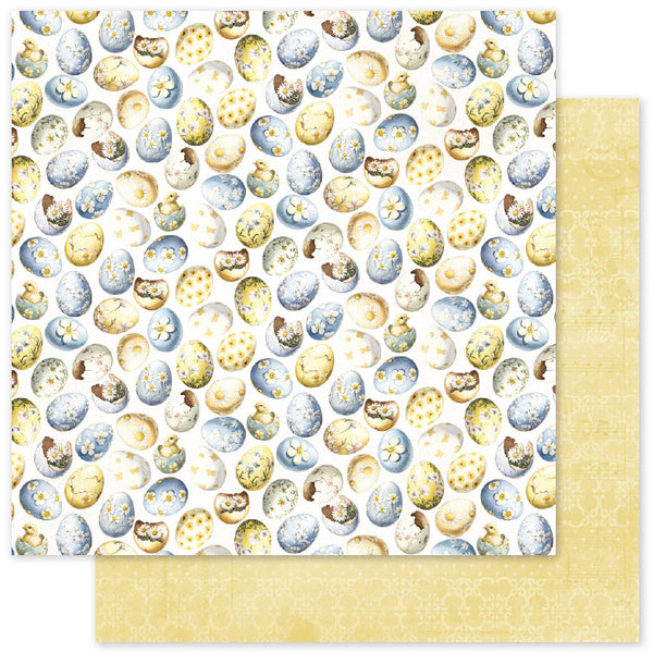 Paper Rose, 12X12 Double Sided Paper, Rustic Easter - C (34173)