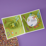 Spellbinders, Musical Notes & Stave Pop-Up Etched Dies by Bibi Cameron (S5-687)