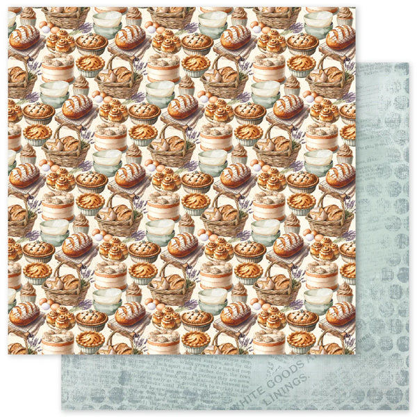 Paper Rose, 12X12 Double Sided Paper, Heart & Home - F (35893)