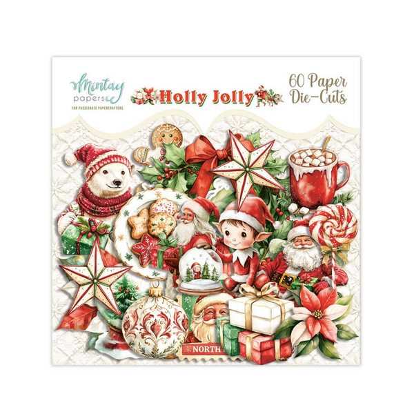 Mintay Papers, Paper Die-Cuts, Holly Jolly