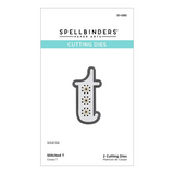 Spellbinders Etched Dies, Stitched T (S1-085)