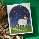 Spellbinders, Clear Stamp & Die Set, Counting Sheep (SDS-200)