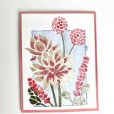 The Crafters Workshop, 8.5X11 Layering Stencil, A2 Layered Lotus Bouquet (TCW6065)