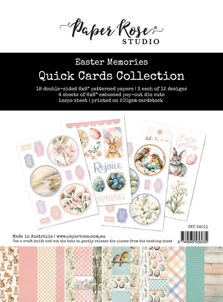 Paper Rose Studio, Quick Cards Collection, Easter Memories (34011)
