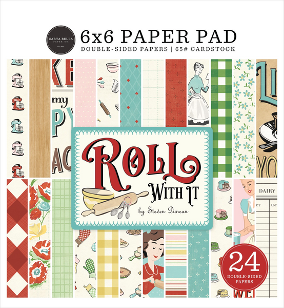 Carta Bella, Double-Sided Paper Pad 6"X6", Roll With It (CBR378023)