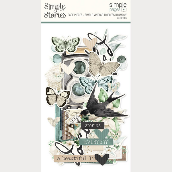 Simple Stories Simple Page Pieces Die Cuts, Simple Vintage Timeless Harmony (27033)