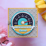 Spellbinders, Etched Dies from Classic Road Legends, Speedometer (S5-689)