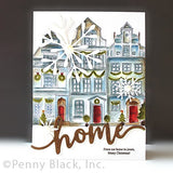 Penny Black Cling Stamps, Christmas Town (40-943)