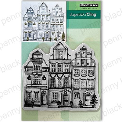 Penny Black Cling Stamps, Christmas Town (40-943)