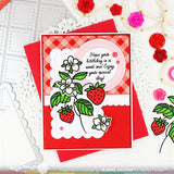 Waffle Flower Crafts Clear Stamps 4"X6", Sweet Plates Sentiments (421483)
