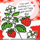 Waffle Flower Crafts Clear Stamps 4"X6", Sweet Plates Sentiments (421483)