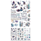 49 And Market Blendable Rub-On Transfer Set 6"X12", Plume & Petal (DPP-35209)