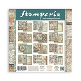 Stamperia, Scrapbooking Double-Sided Paper Pad 12"x12" 10/Pkg, Gardens of Time (SBBL185)