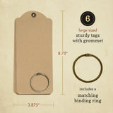 Graphic 45, Staples Large Tag Album, 8.75"X3.875", Kraft (4500626)