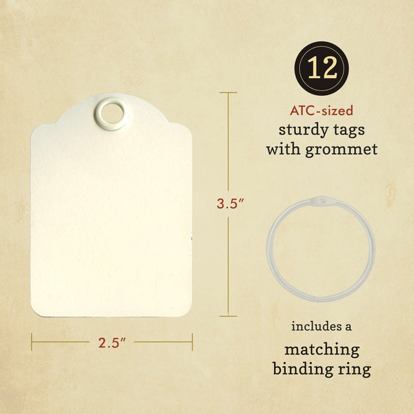 Graphic 45, Staples Artist Trading Tags, ATC, Ivory (4800846)