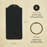 Graphic 45, Staples Large Tag Album, 8.75"X3.875", Black (4500982)