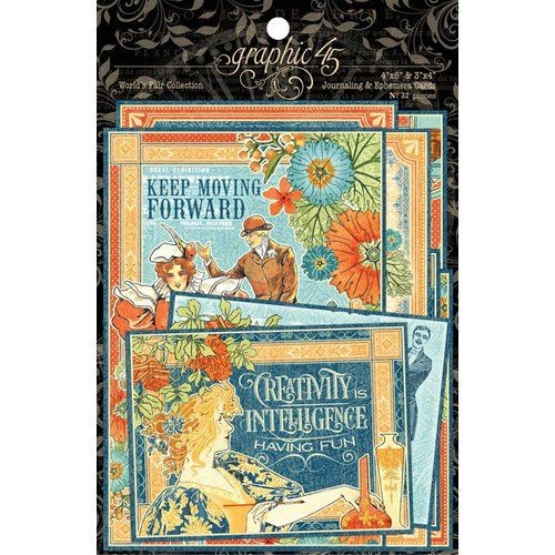 Graphic 45, Journaling & Ephemera Cards, World's Fair Collection (4501182)