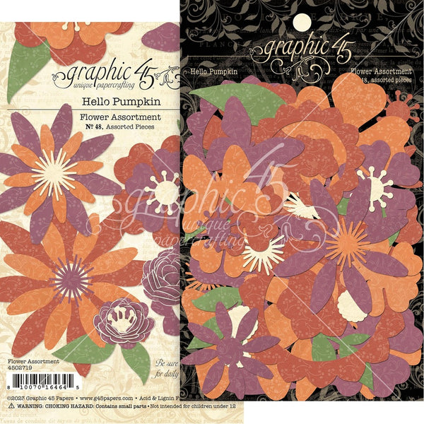 Graphic 45 Flower Assortment, Hello Pumpkin