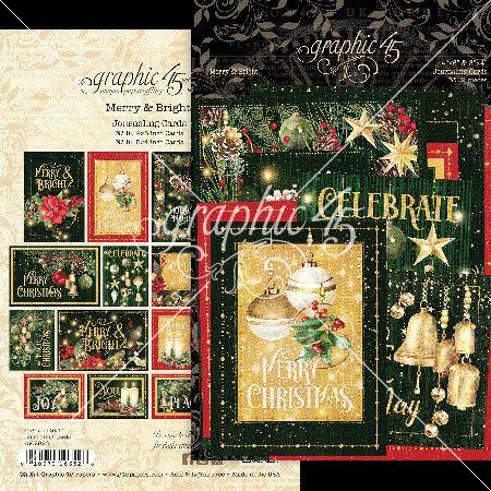 Graphic 45 Journaling Cards, Merry & Bright