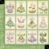 Graphic 45, Fairy Boutique Double-Sided Cardstock 12"X12", Sparkle and Glow (4503040)