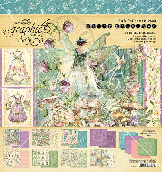 Graphic 45 Collection Pack 8"X8", Fairy Boutique (4503043)