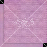 Graphic 45, Fairy Boutique Double-Sided Cardstock 12"X12", Lilac Lavender Pattern & Solid (4503053)