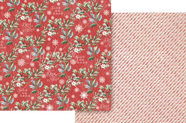 Graphic 45, Deck The Halls, Double-Sided Cardstock 12"X12", A Little Sparkle (4503085)