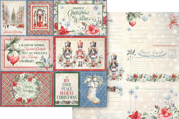 Graphic 45, Deck The Halls, Double-Sided Cardstock 12"X12", Joy And Delight (4503087)