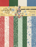 Graphic 45 Patterns & Solids Collection Pack 8.5"X11", Deck The Halls (4503094)
