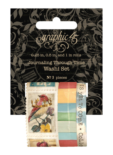Graphic 45 Washi Tape Set, Journaling Through Time