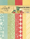 Graphic 45 Patterns & Solids Collection Pack 8.5"X11", Slice of Life (4503231)