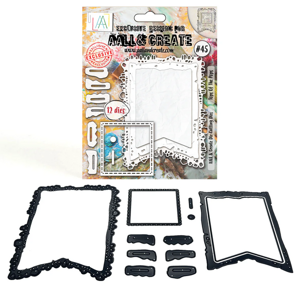 AALL & Create, Die-cutting Die Set, #45, Tops Of The Pops