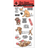 Art Impressions Funny Farm Cling Rubber Stamp, Doggy Kisses - Scrapbooking Fairies