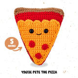 Bucilla, Amigurumi Crochet Kit, 5" Pete the Pizza (49613E)