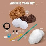 Bucilla, Amigurumi Kit, Crochet Kit, 5" Marshy the S'more