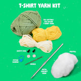 Bucilla Amigurumi Kit, 5", T-Shirt Yarn, Dino (Intermediate)