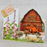 Heartfelt Creations, Home on the Farm Collection, Cling Stamps & Dies Set Combo, Barnyard Accents