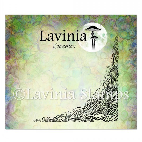 Lavinia Stamp, Clear Stamp, Dragon Tree Root Corner (LAV875)