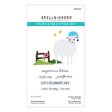 Spellbinders, Clear Stamp & Die Set, Counting Sheep (SDS-200)
